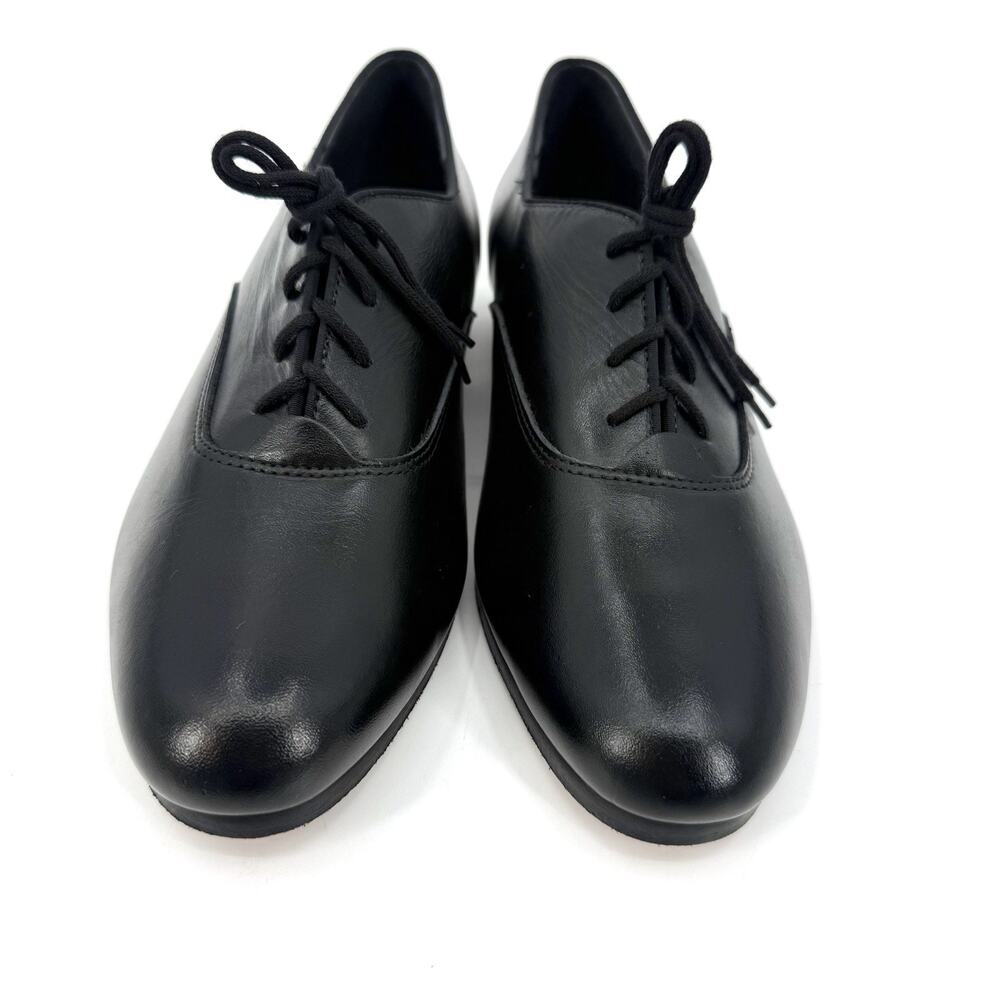 Barbette’s Vintage Black Leather Ballroom Dance Shoes Men’s Size 10M USA Made - Picture 3 of 11